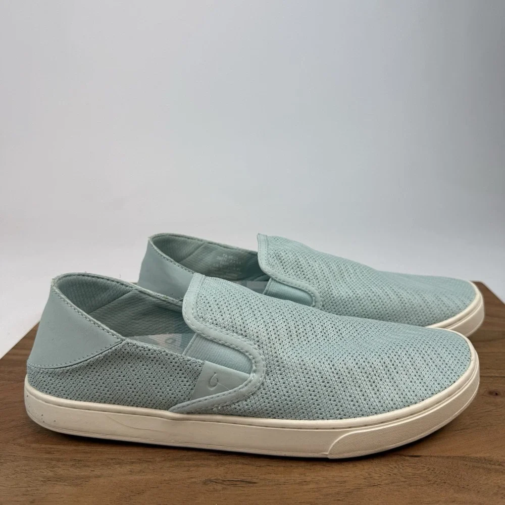 New NWT Womens Olukai Pehuea Woven Blue Casual Sneakers Shoes Size 11‎ M